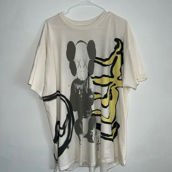 KAWS | Shirts | Cactus Jack X Kaws X Fragment Tee Size Xl | Poshmark